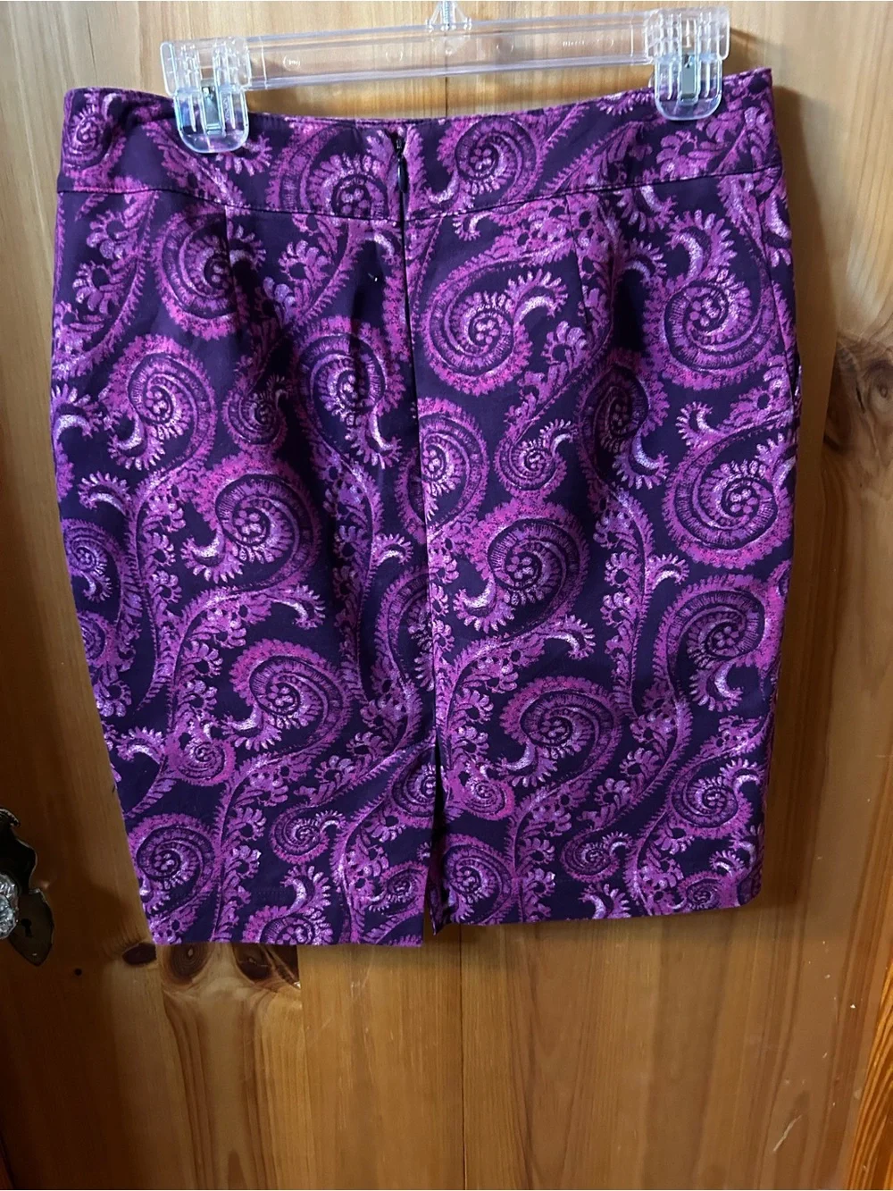 Merona Purple Paisley Pencil Skirt